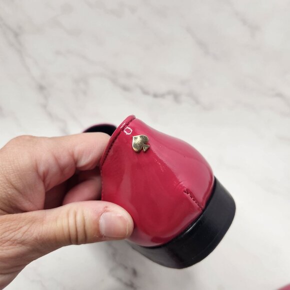 Kate Spade Pink Patent Leather Loafers Dress Shoes Oxford Women's 5.5 - Picture 8 of 9